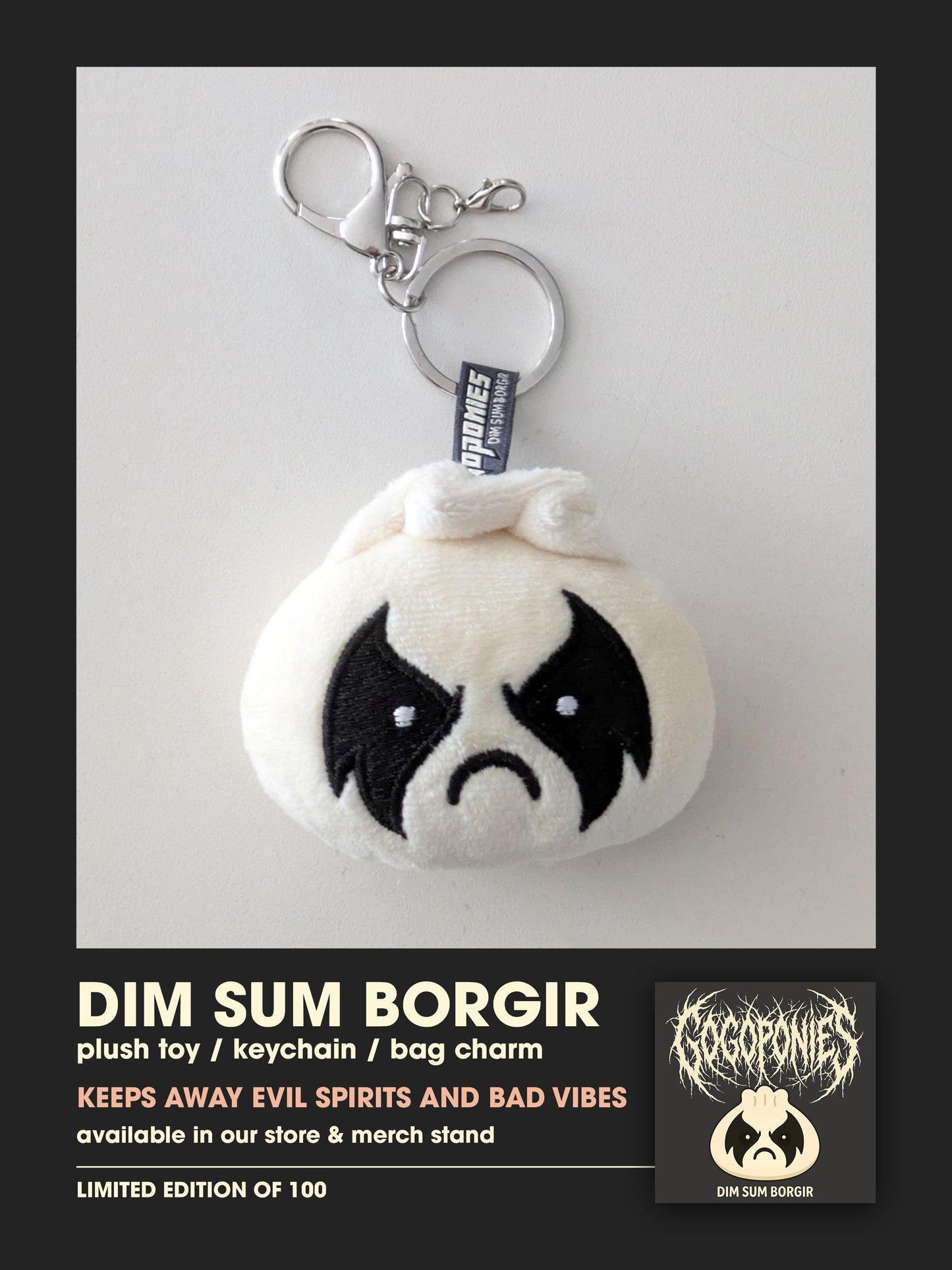 DIM SUM BORGIR plush toy / keychain / bag charm
